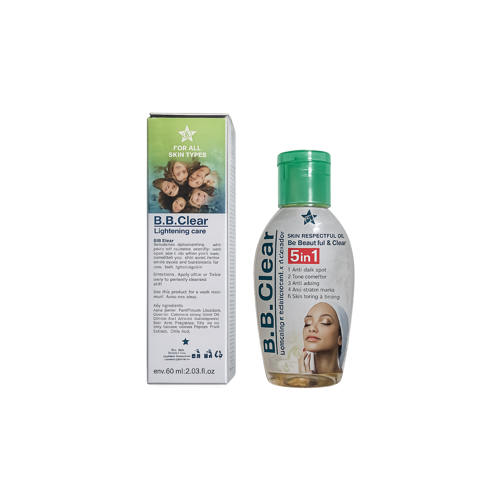 B.B Clear AHA Brightening Face & Body Oil 30ml | Lightweight Moisturizing Body Oil