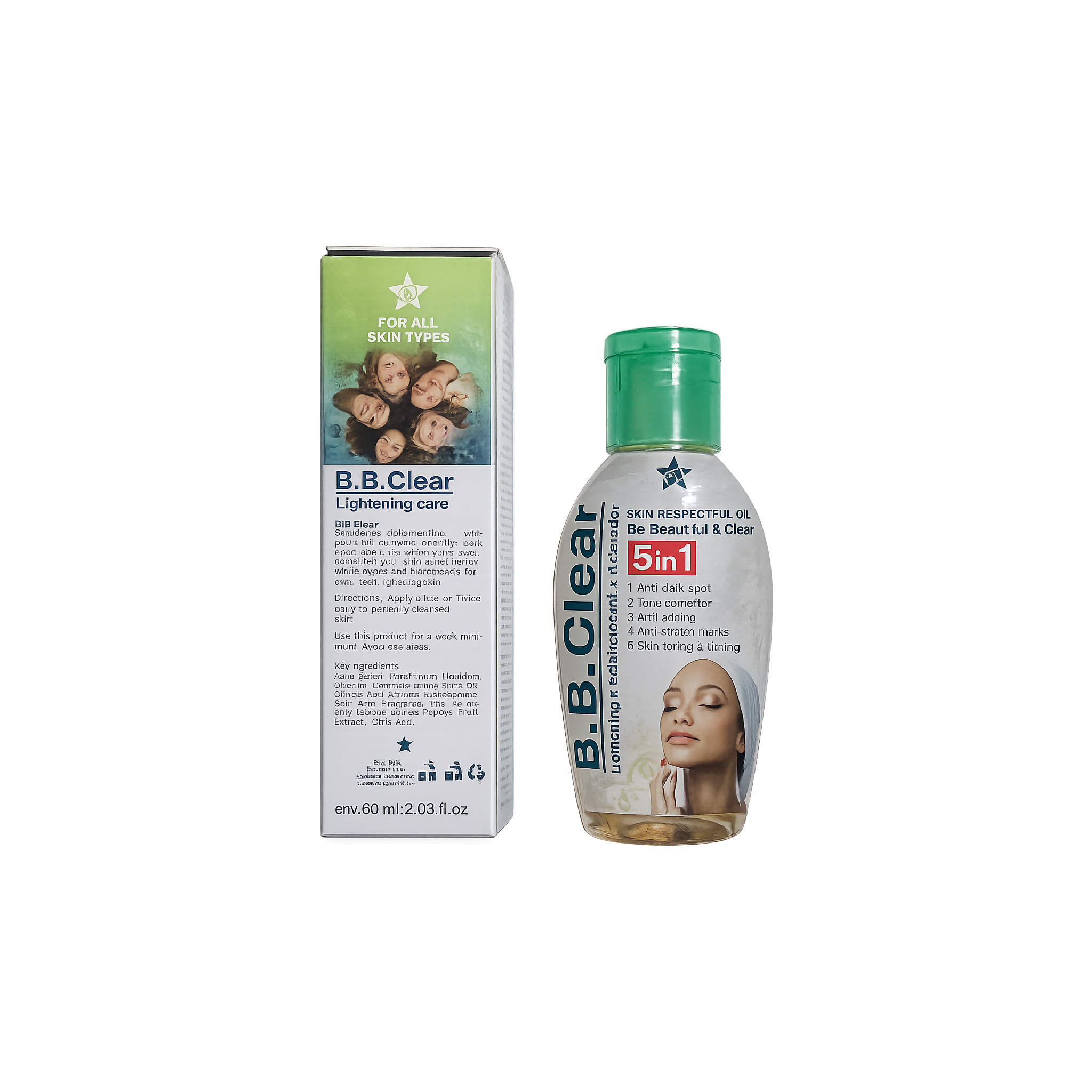 B.B Clear AHA Brightening Face & Body Oil 30ml | Lightweight Moisturizing Body Oil
