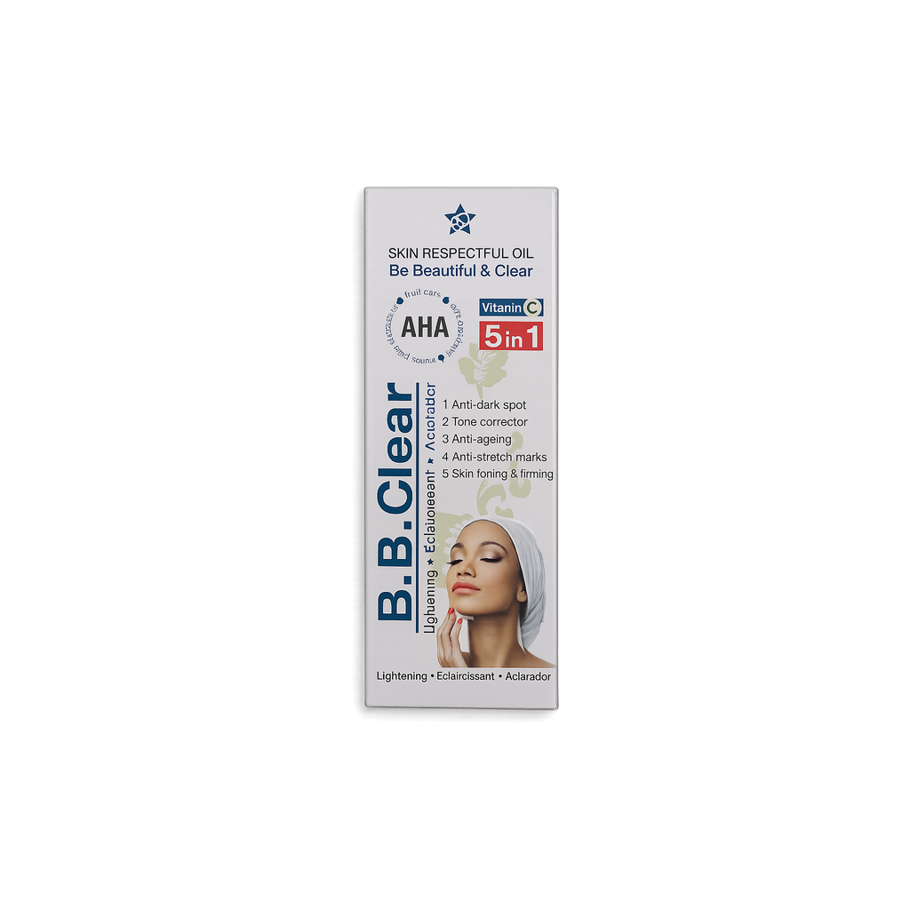 B.B Clear AHA Brightening Face & Body Oil 30ml | Lightweight Moisturizing Body Oil