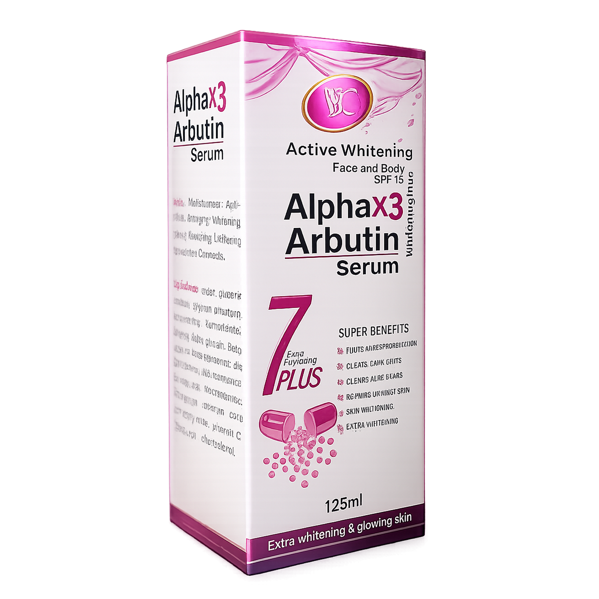 Alpha x3 Arbutin Brightening Serum 125ml – Dark Spot Corrector & Even Skin Tone