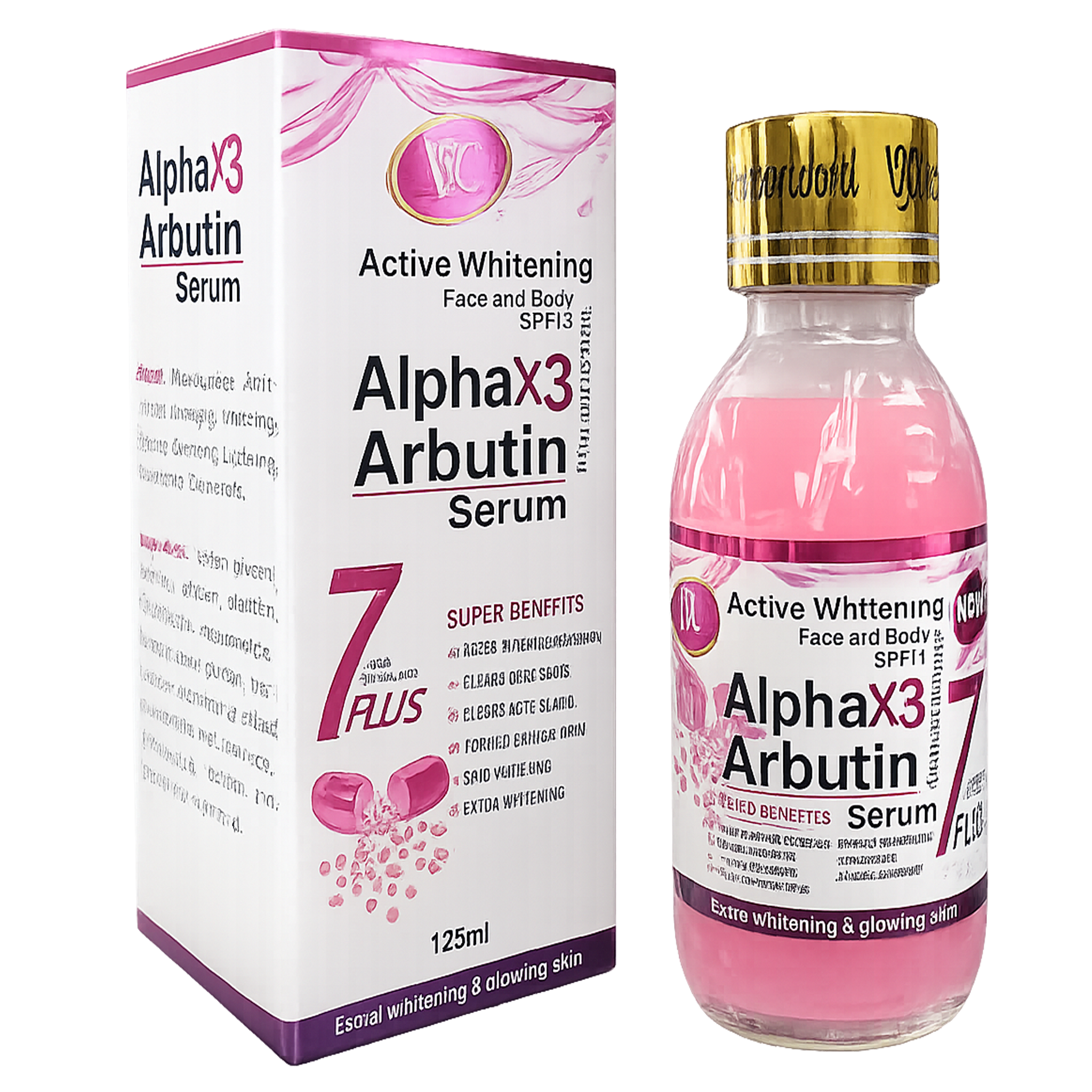 Alpha x3 Arbutin Brightening Serum 125ml – Dark Spot Corrector & Even Skin Tone