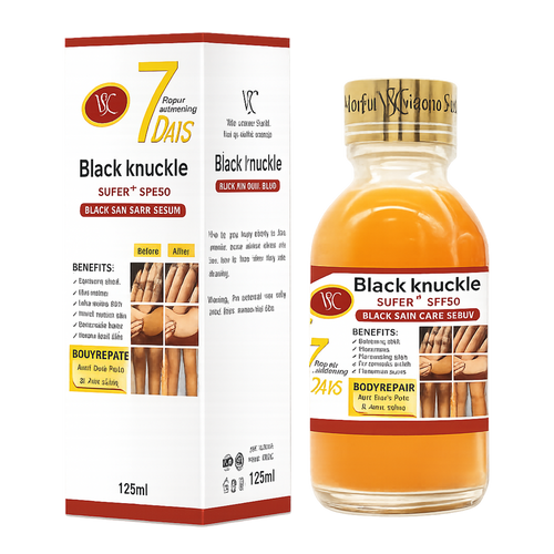 Black Knuckle Whitening Serum with SPF50 | Dark Knuckles, Elbows & Knees Treatment – 125m