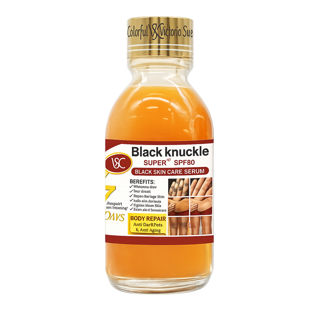 Black Knuckle Whitening Serum with SPF50 | Dark Knuckles, Elbows & Knees Treatment – 125m
