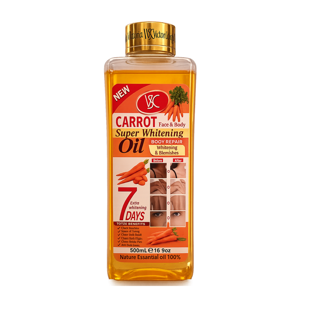 VSC Carrot Brightening Body Oil 500ml – Moisturizing Oil for Smooth & Radiant Skin