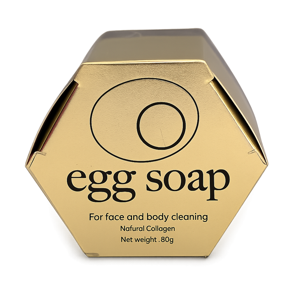 Egg Collagen Soap for Face & Body Cleansing 80g – Deep Cleansing & Moisturizing Beauty Soap