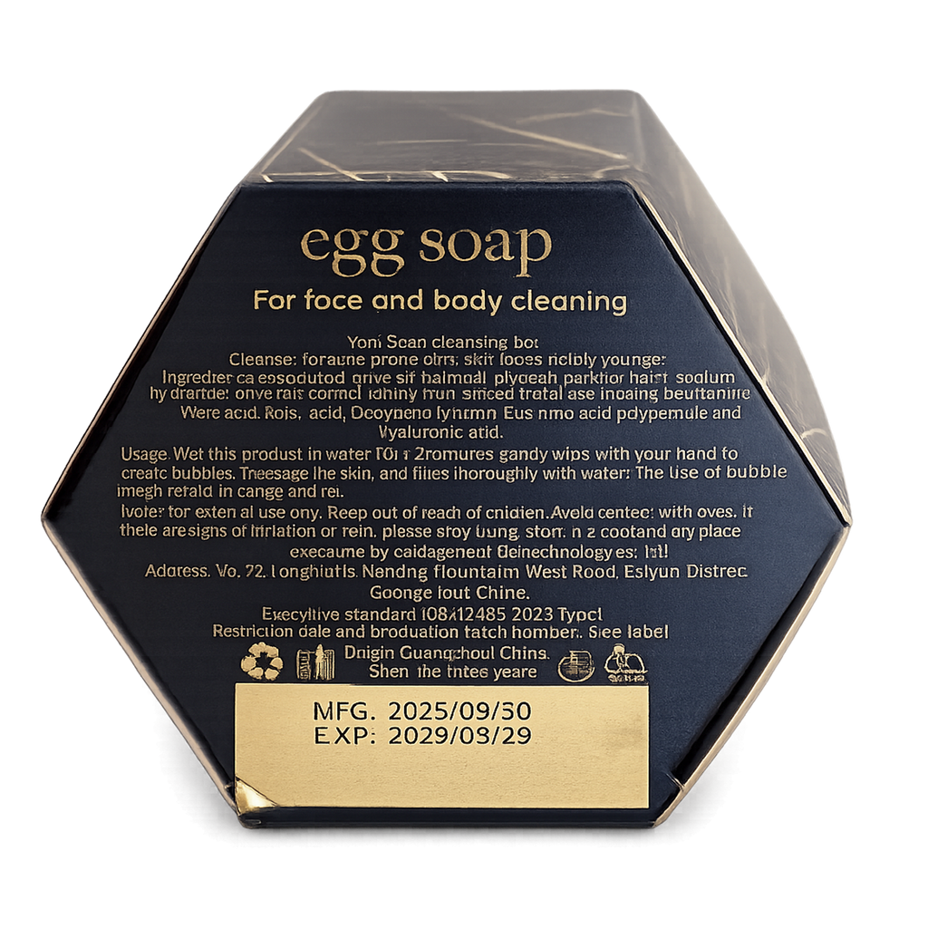 Egg Collagen Soap for Face & Body Cleansing 80g – Deep Cleansing & Moisturizing Beauty Soap