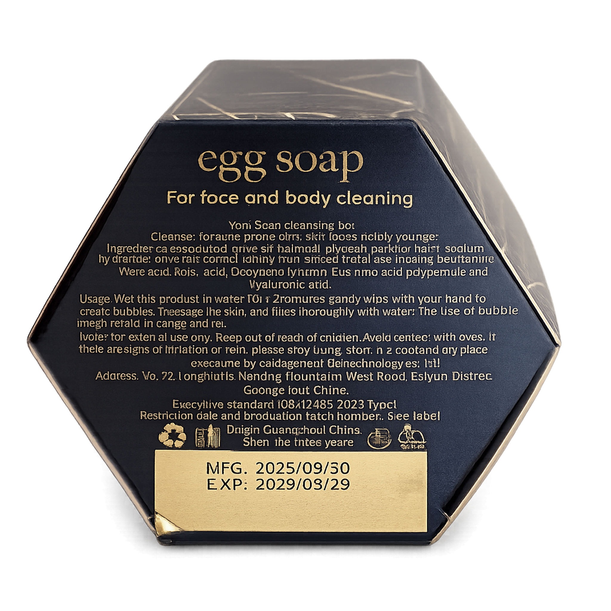 Egg Collagen Soap for Face & Body Cleansing 80g – Deep Cleansing & Moisturizing Beauty Soap