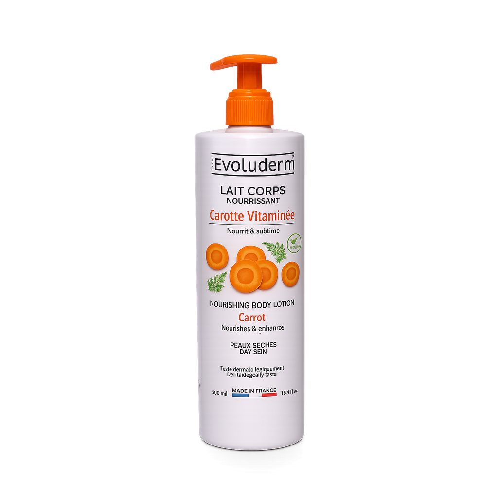 Evoluderm Nourishing Carrot Body Lotion 500ml | Moisturizing Body Lotion with Carrot Extract