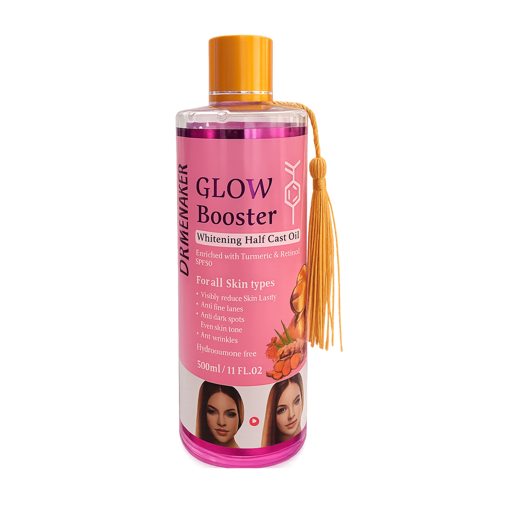 Glow Booster Brightening Body Oil with Turmeric & Retinol 300ml – Nourishing Glow Oil for Smooth, Radiant Skin
