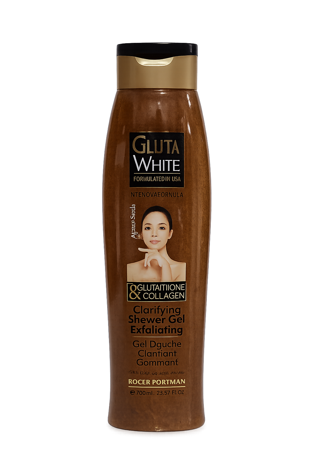 Gluta White Glutathione & Collagen Clarifying Exfoliating Shower Gel – 700ml