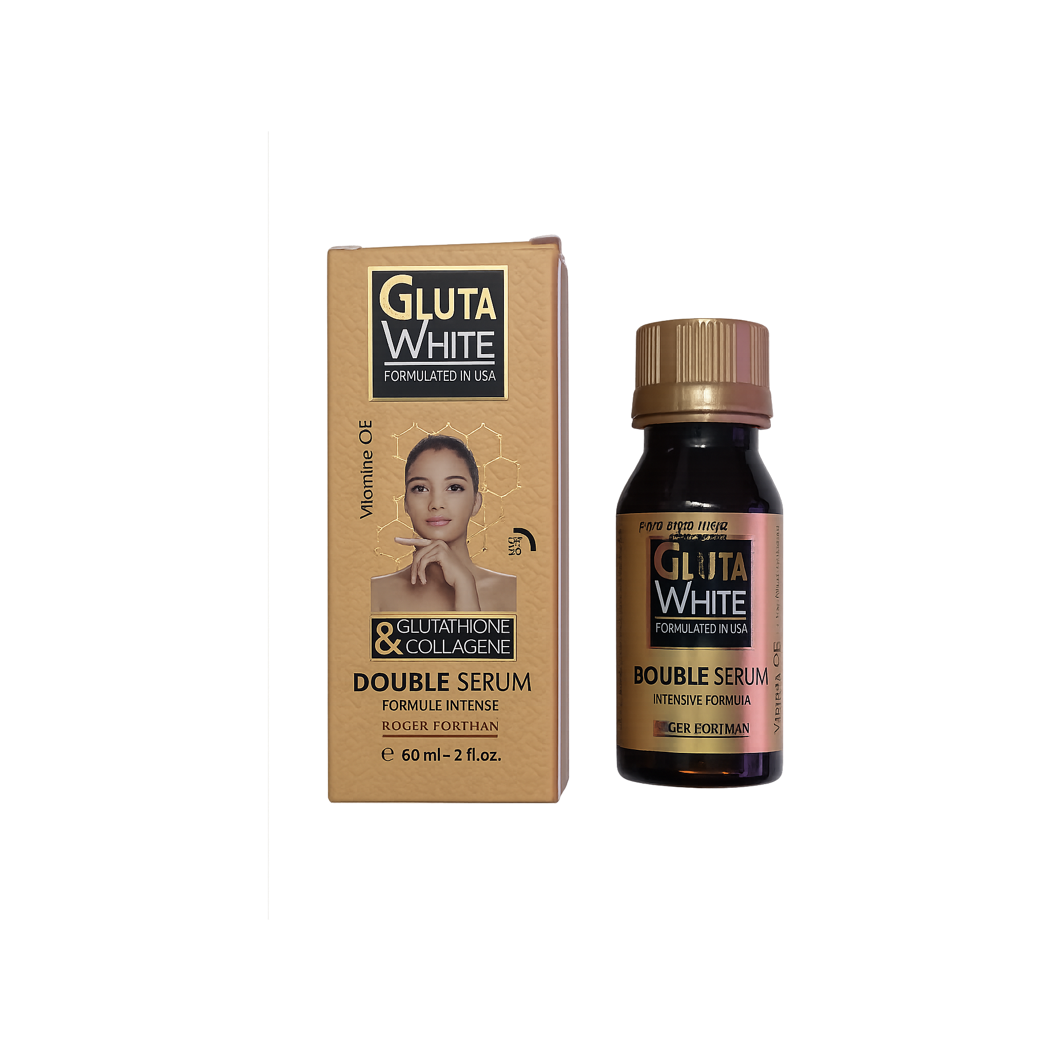 Gluta White Double Serum 60ml | Brightening & Hydrating Body Serum
