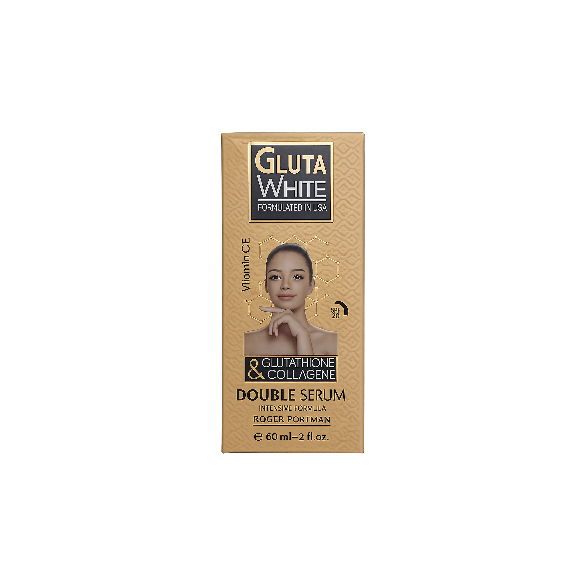 Gluta White Double Serum 60ml | Brightening & Hydrating Body Serum