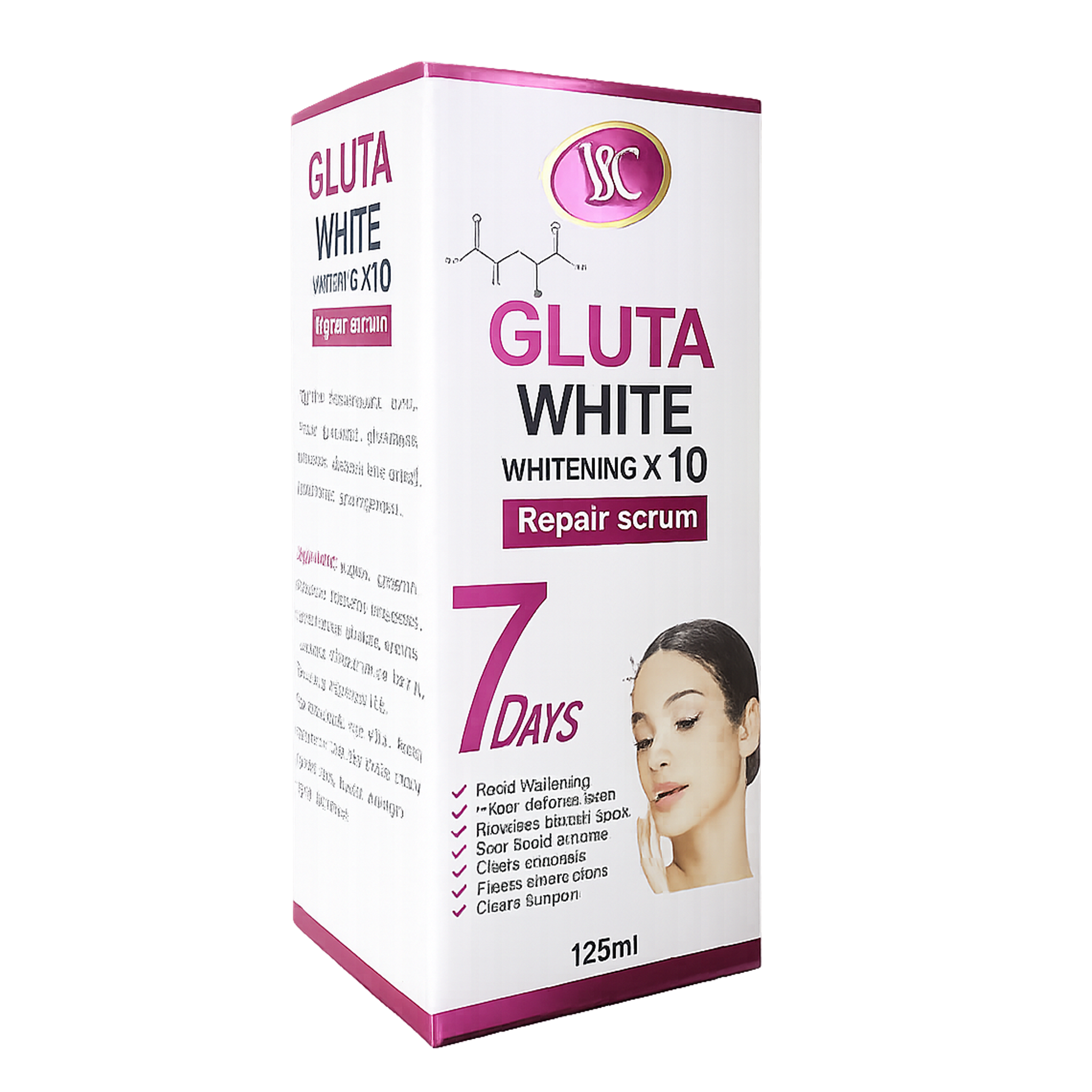 GLUTA White Serum x10 Skin Brightening Serum – Dark Spot Corrector & Even Skin Tone – 125ml