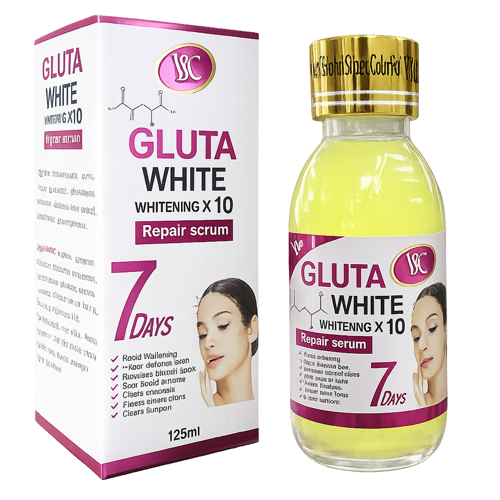 GLUTA White Serum x10 Skin Brightening Serum – Dark Spot Corrector & Even Skin Tone – 125ml