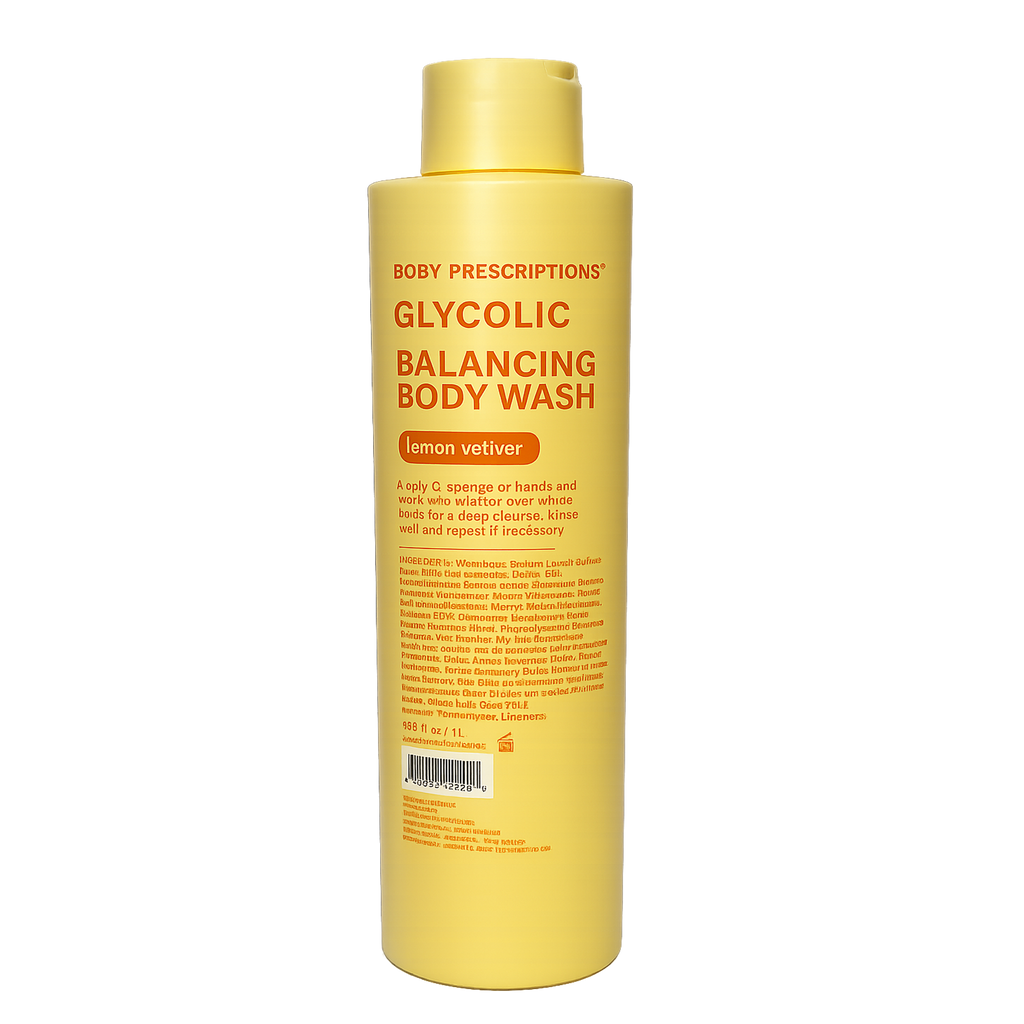 Glycolic Balancing Body Wash 1000ml | Exfoliating Body Cleanser for Smooth & Healthy Skin