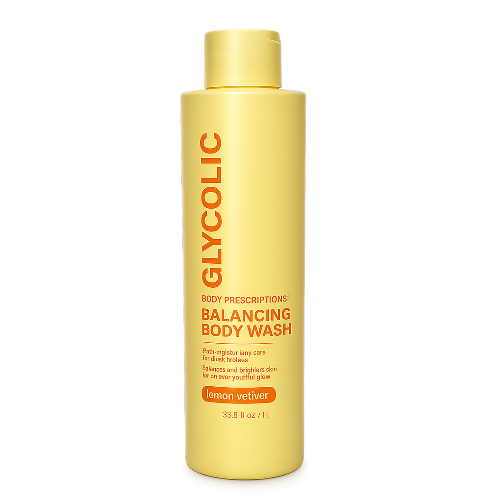 Glycolic Balancing Body Wash 1000ml | Exfoliating Body Cleanser for Smooth & Healthy Skin