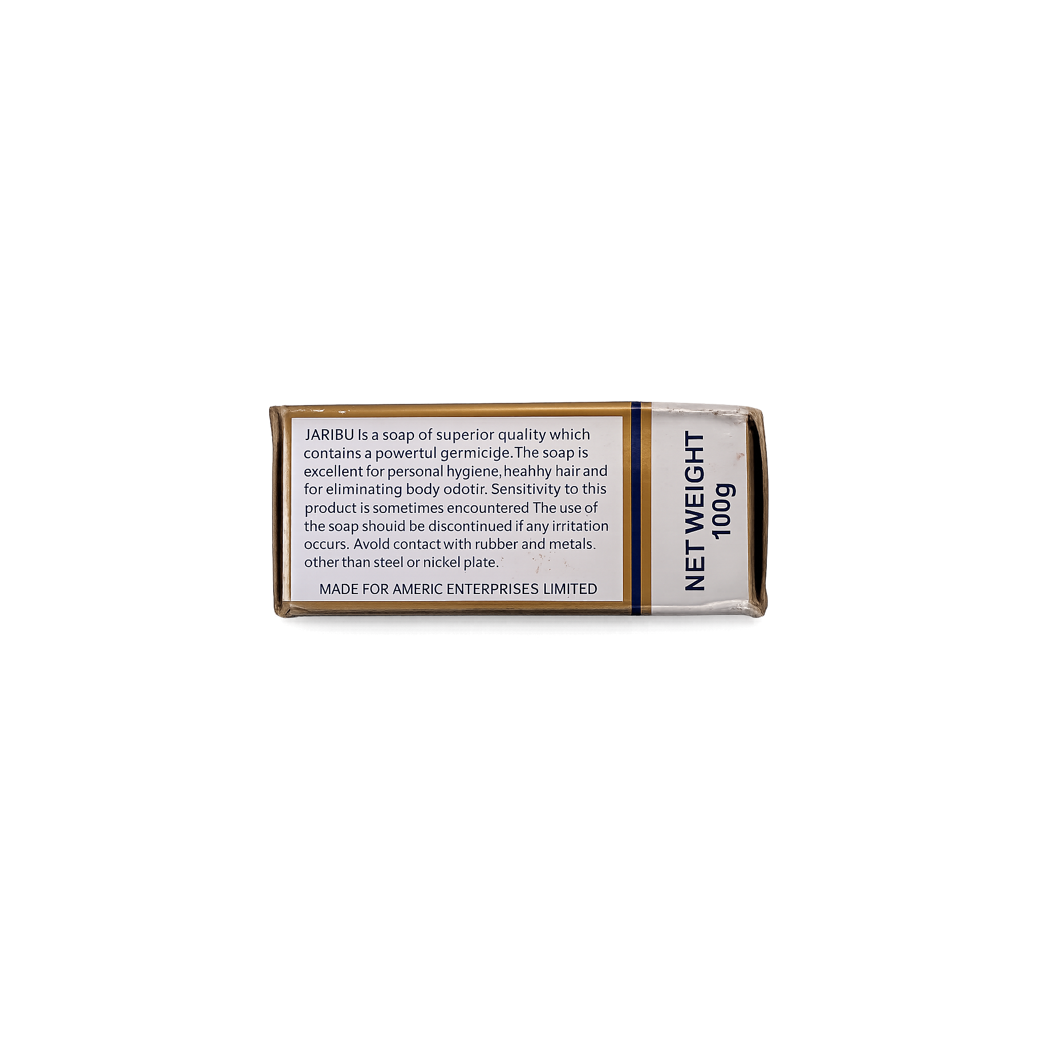 Jaribu Antiseptic Black Soap 100g – Deep Cleansing Face & Body Soap