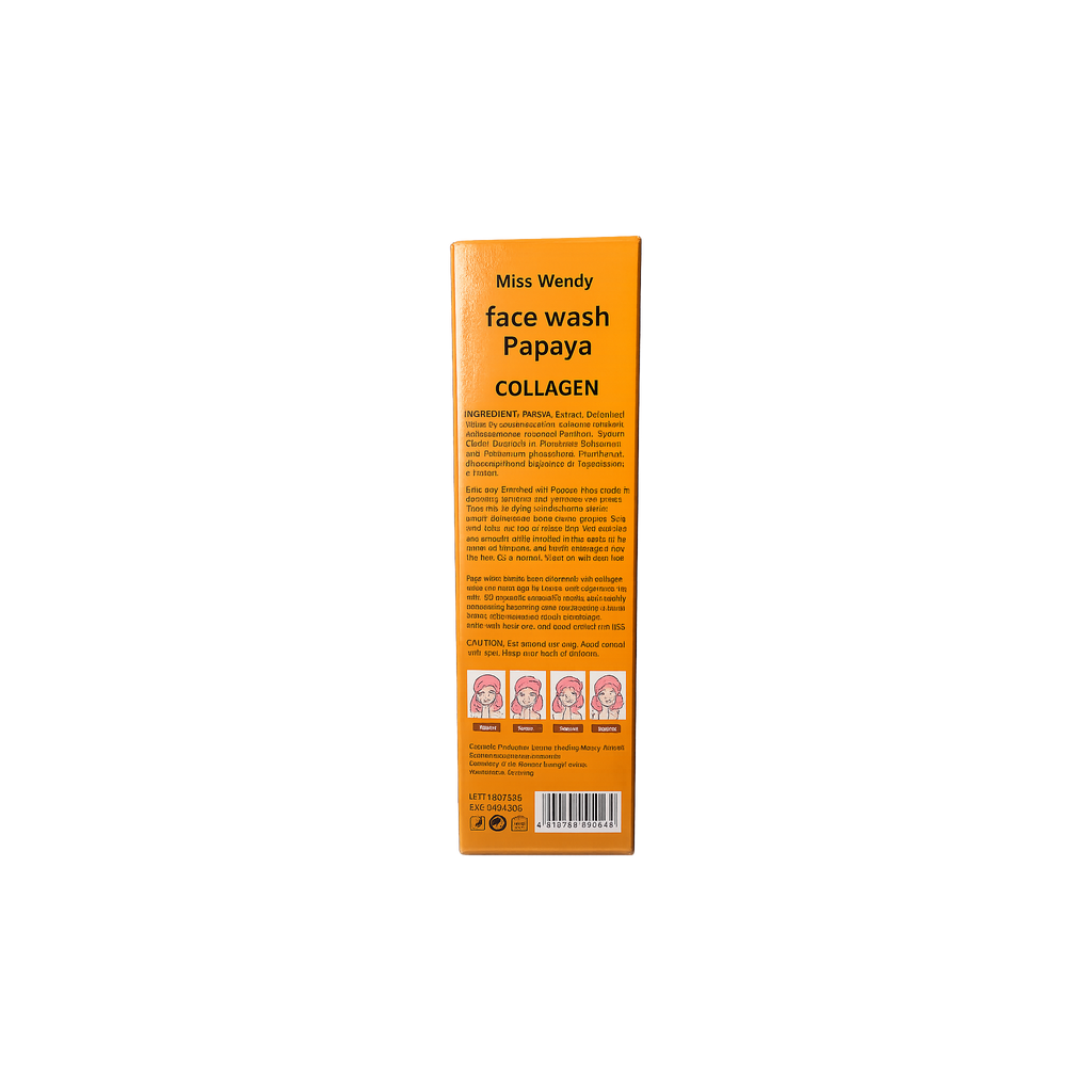 Miss Wendy Papaya & Collagen Facial Cleanser with Cleansing Brush