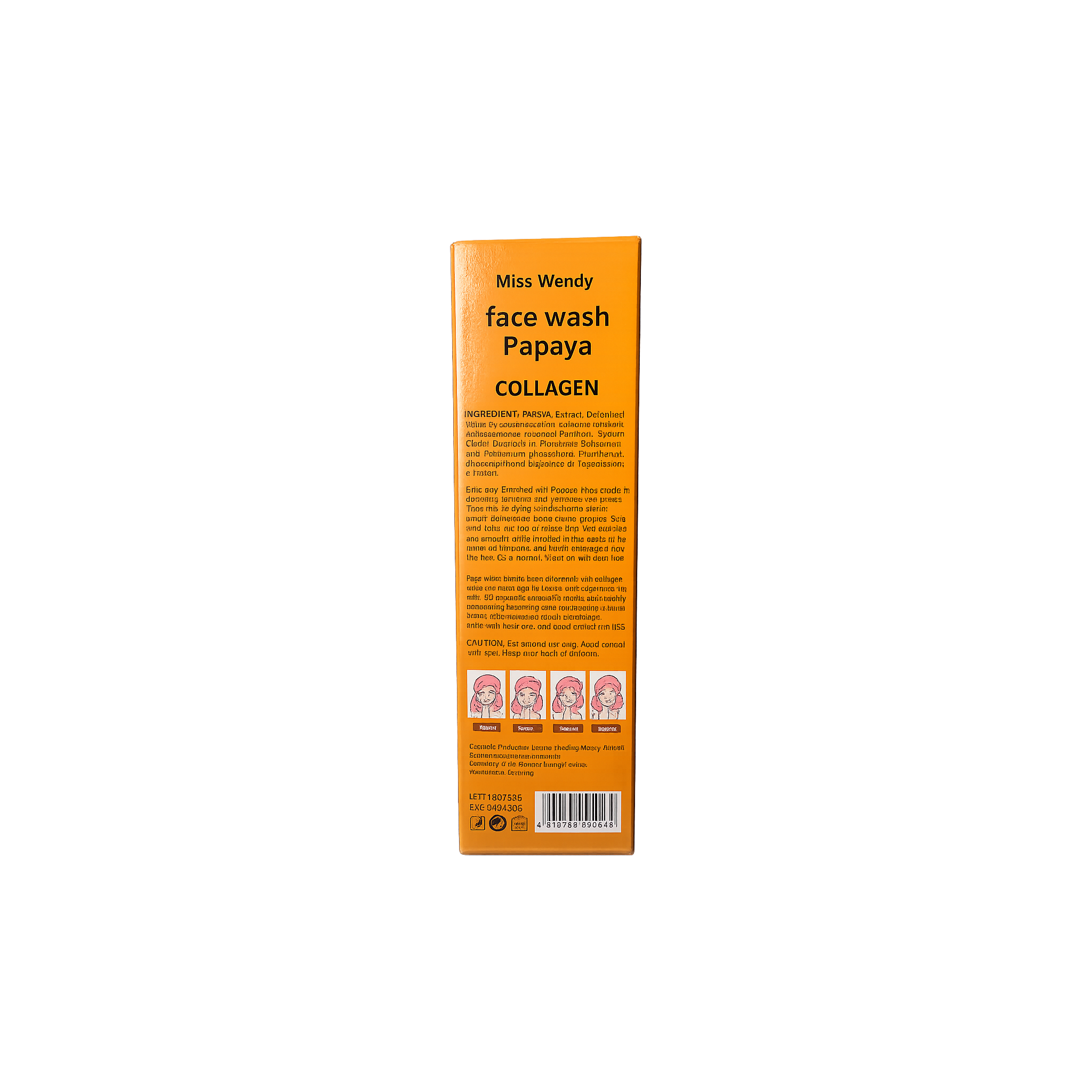 Miss Wendy Papaya & Collagen Facial Cleanser with Cleansing Brush