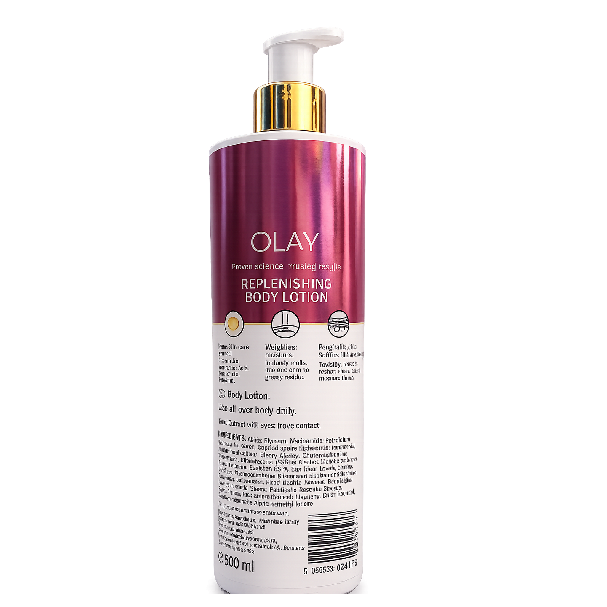 Olay Nourishing & Hydrating Body Lotion 500ml – Moisturizing Body Lotion for Soft & Healthy-Looking Skin
