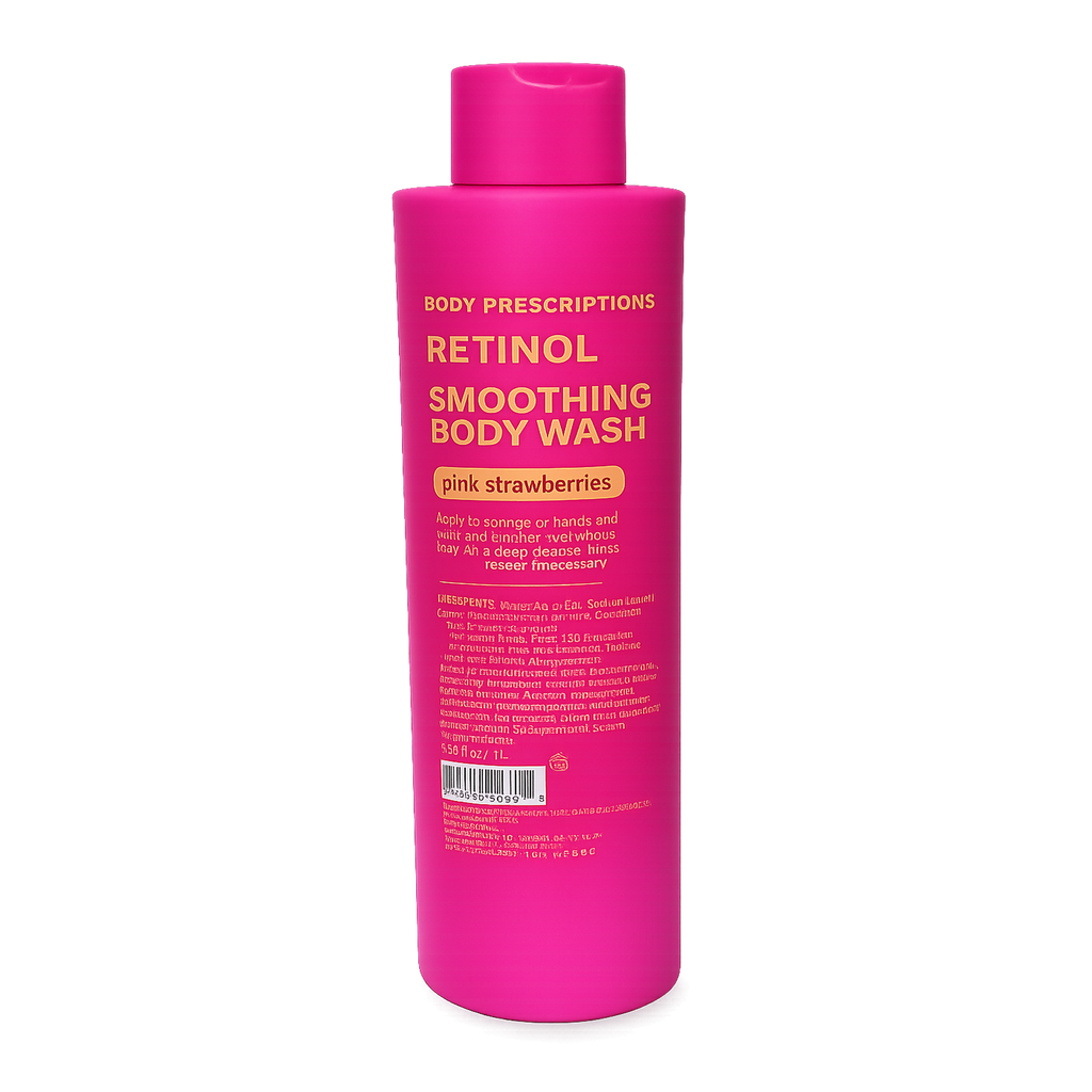 Pink Retinol Smoothing Body Wash 1000ml | Retinol Body Cleanser for Soft & Smooth Skin