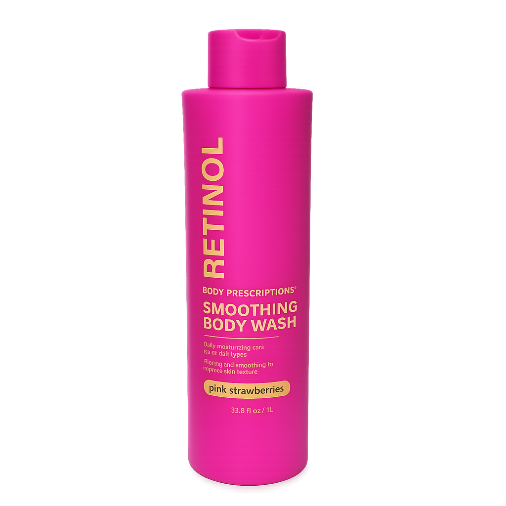 Pink Retinol Smoothing Body Wash 1000ml | Retinol Body Cleanser for Soft & Smooth Skin