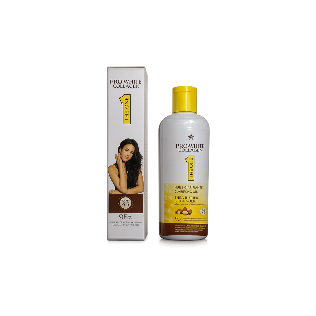 Pro-White Collagen Clarifying Body Oil | Hydrating Face & Body Oil 130ml