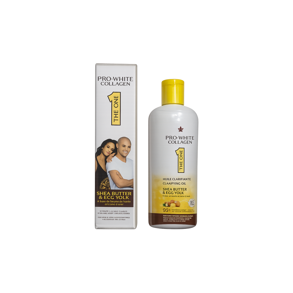 Pro-White Collagen Clarifying Body Oil | Hydrating Face & Body Oil 130ml