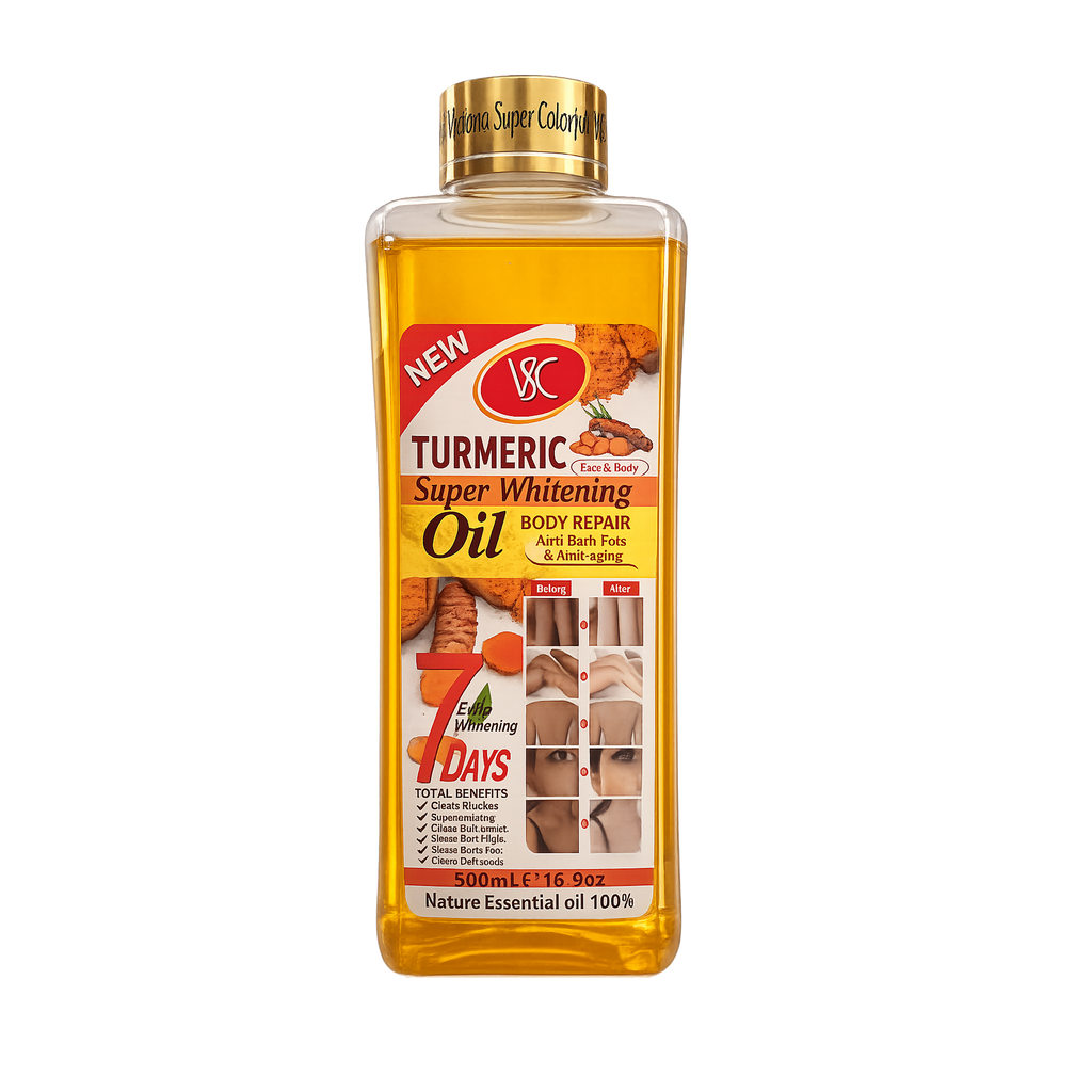 VSC Turmeric Brightening Body Oil 500ml – Moisturizing Oil for Smooth & Radiant Skin